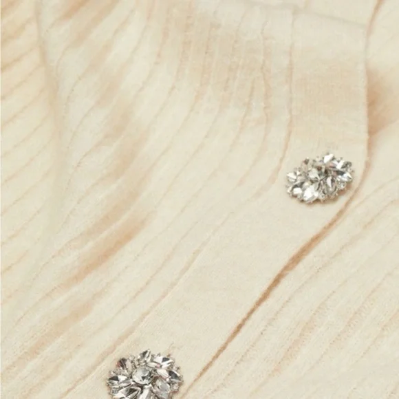 H&M Embellished Button Rib Knit Cardigan - Picture 6 of 6